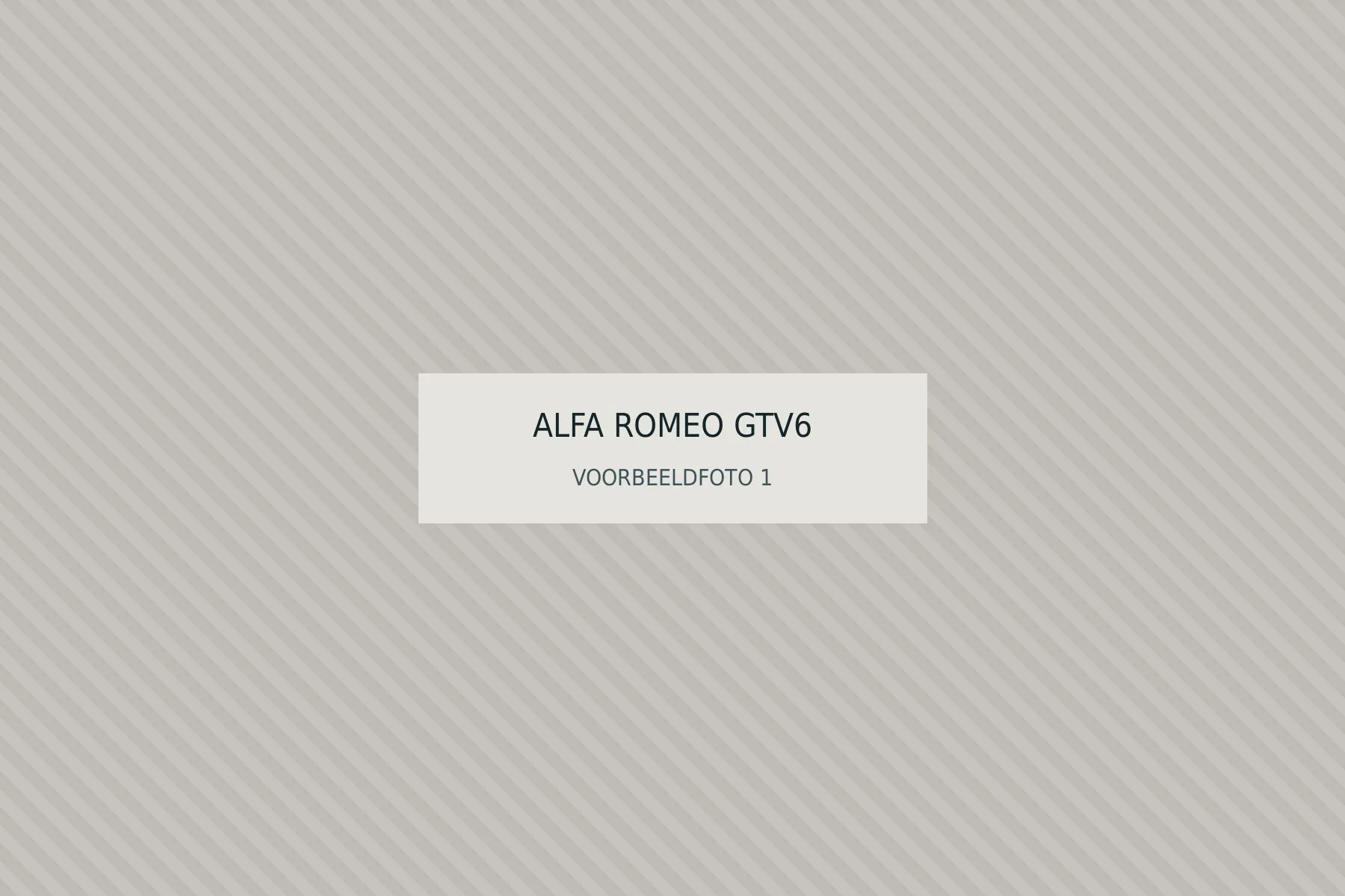 Alfa Romeo GTV6 2.5